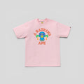 BAPE Colors Milo College Summer Tee in Pink (SS25)