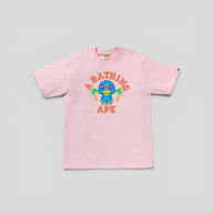 BAPE Colors Milo College Summer Tee in Pink (SS25)