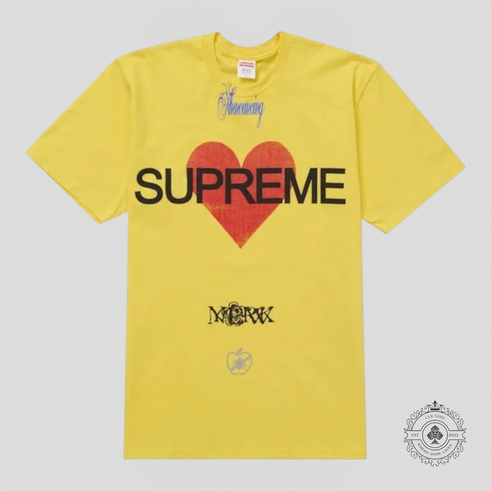 Supreme Announcing T-Shirt in Yellow
