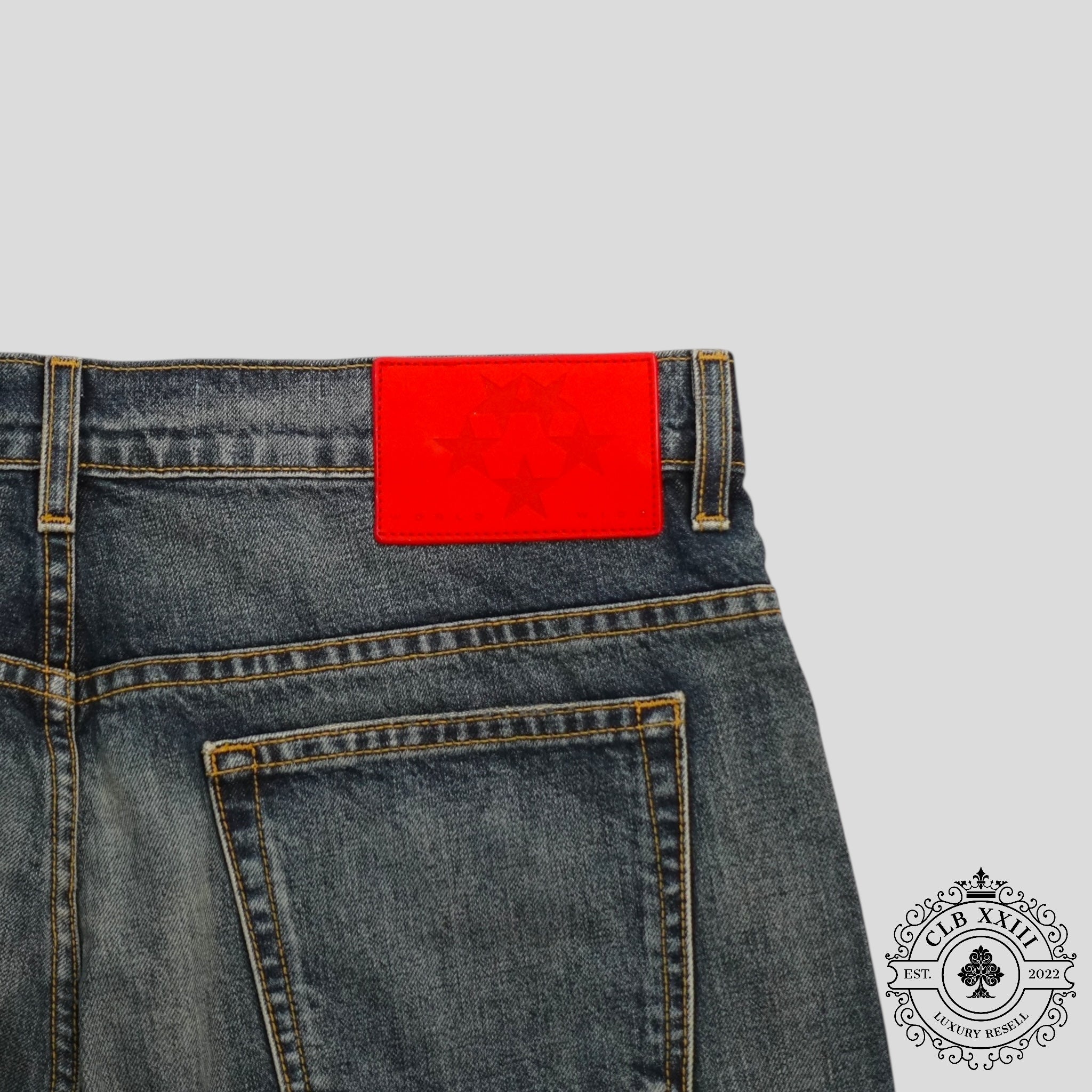 Sp5der Denim Work Pant in Blue Wash
