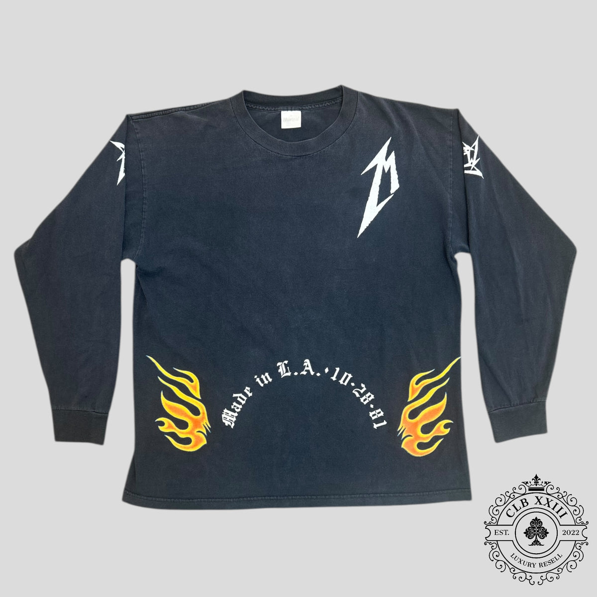 Metallica 1996 15 Year Anniversary LS Vintage Tee in Black