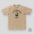 Bape 1st Camo College Tee in Beige / Yellow