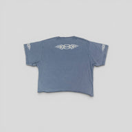 Balenciaga Burning Unity Tee in Blue
