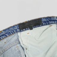 Chrome Hearts Levi Star Patch Jeans in Indigo / Leopard