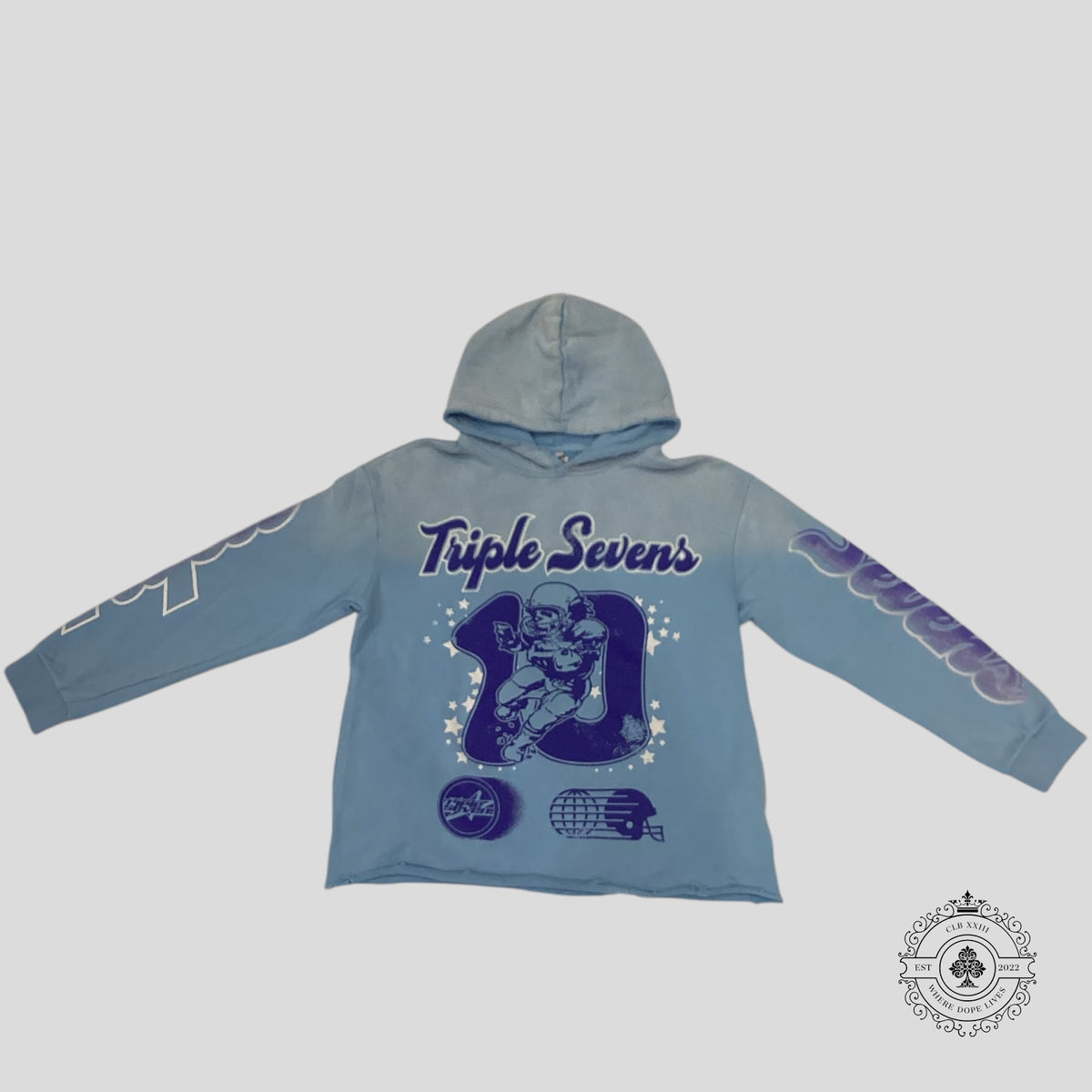 Triple Sevens All Star Hoodie in Blue