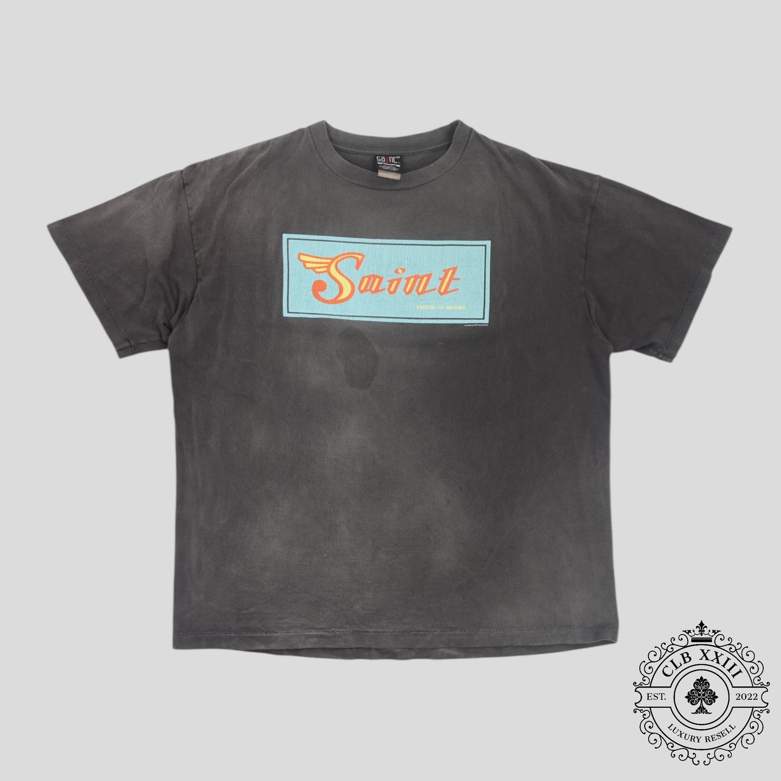 Saint Michael Trick The Beast Tee in Grey