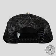 Chrome Hearts Fuck Hollywood Trucker Hat in Black
