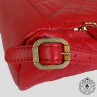 Chanel Caviar Leather Filigree Backpack in Red