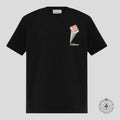 Casablanca Leaning Column T-Shirt in Black