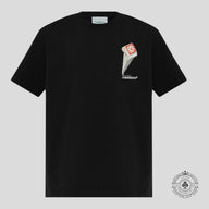 Casablanca Leaning Column T-Shirt in Black