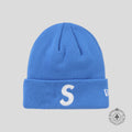 Supreme New Era S Logo Beanie in Blue