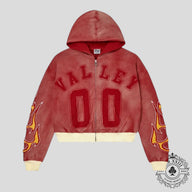 Vale Forever Chimera Zip Up in Red