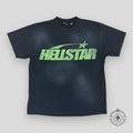 Hellstar Classic Logo Tee in Black/Green