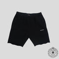 Off White Cut-off Shorts in Black