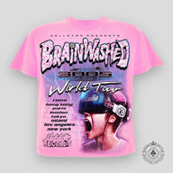 Hellstar Brainwashed World Tour T-Shirt in Pink