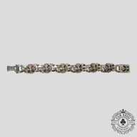 Chrome Hearts Cross 6 Link Cuban Bracelet in Silver