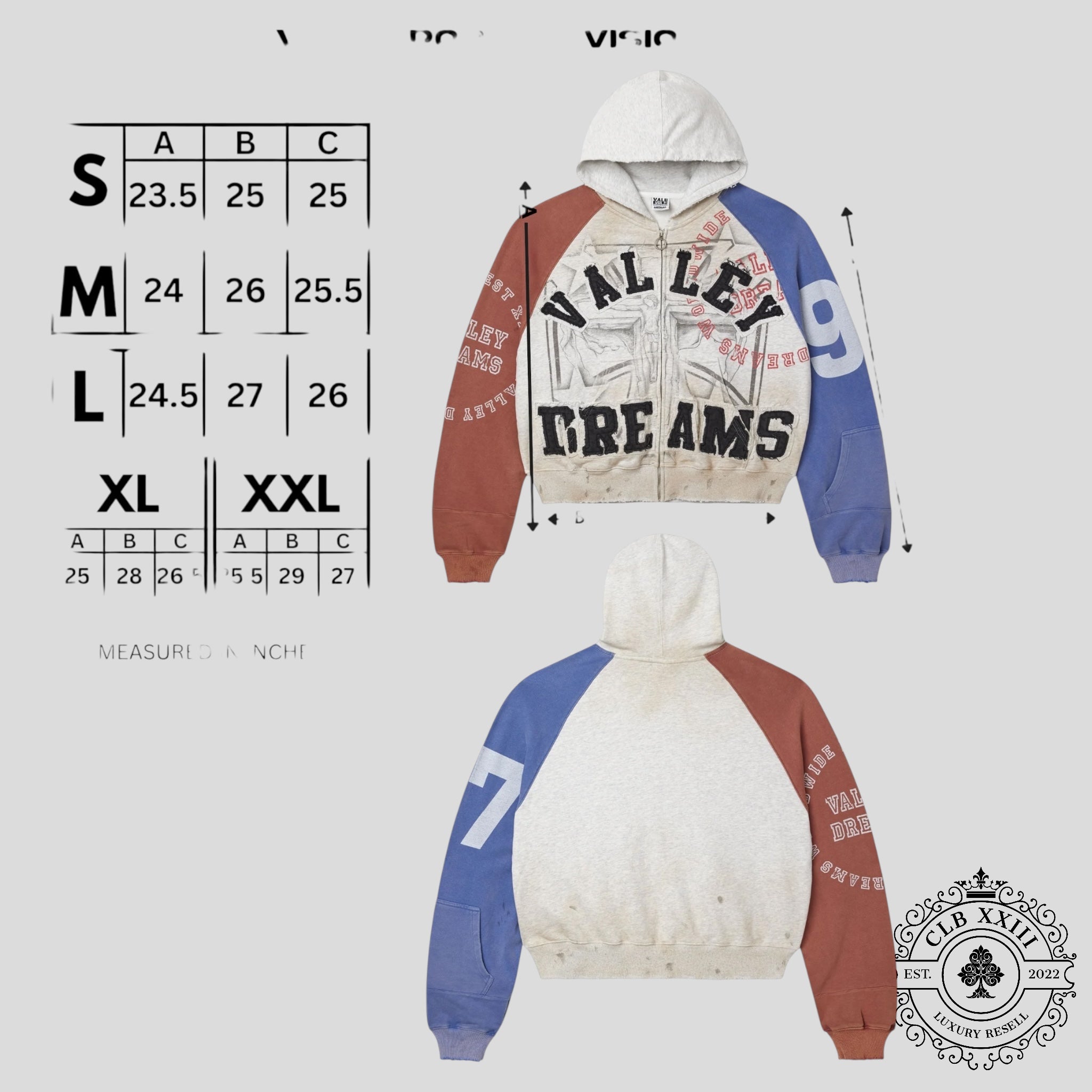 Vale Patriot Chop N Screw Zip Up Hoodie