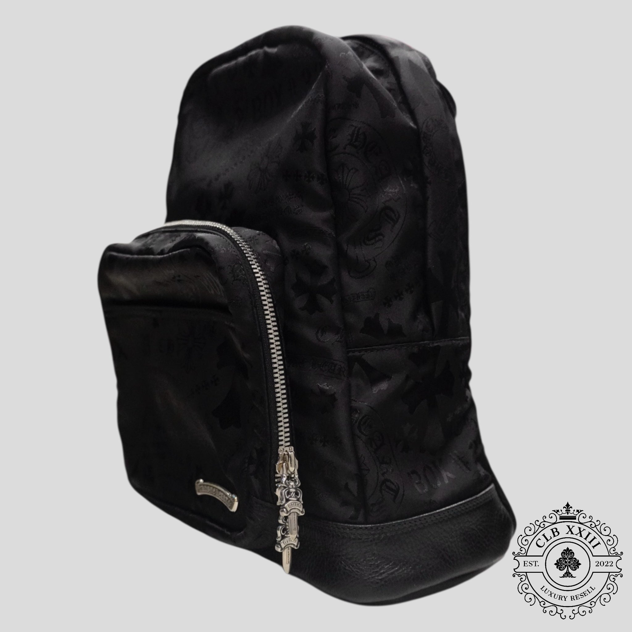 Chrome Hearts 7th Grade Multi Motif Nylon Mini Backpack in Black