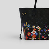 Louis Vuitton x Takashi Murakami Neverfull MM in Black