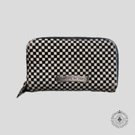 Chrome Hearts Checkered Zip Up Wallet