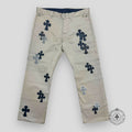 Chrome Hearts Black Checkered Cross Patch Chino Pants