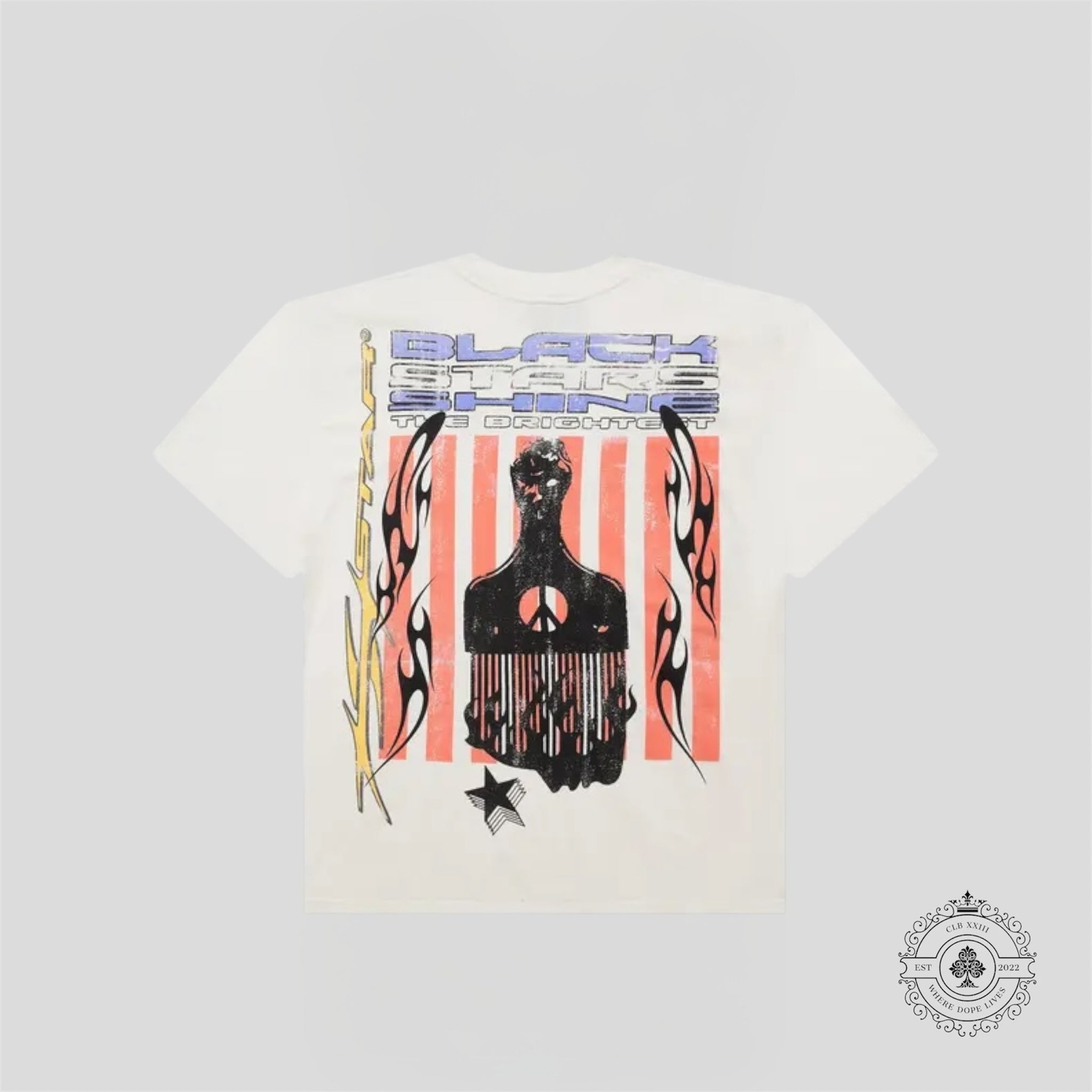 Hellstar Black Stars T-Shirt in White