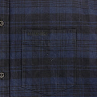 Balenciaga Plaid Hooded Button Up in Blue