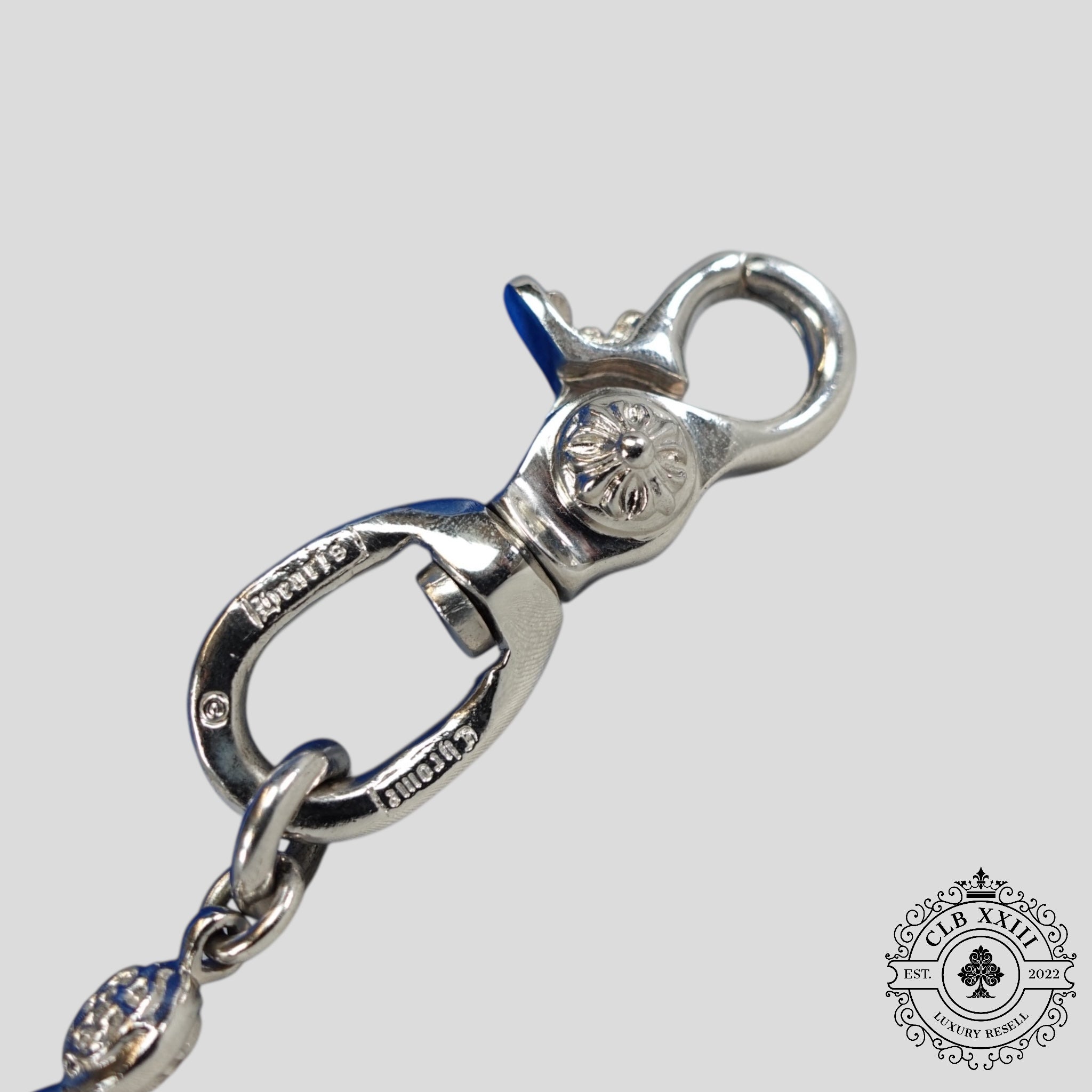 Chrome Hearts Quilted Purse in Light Blue