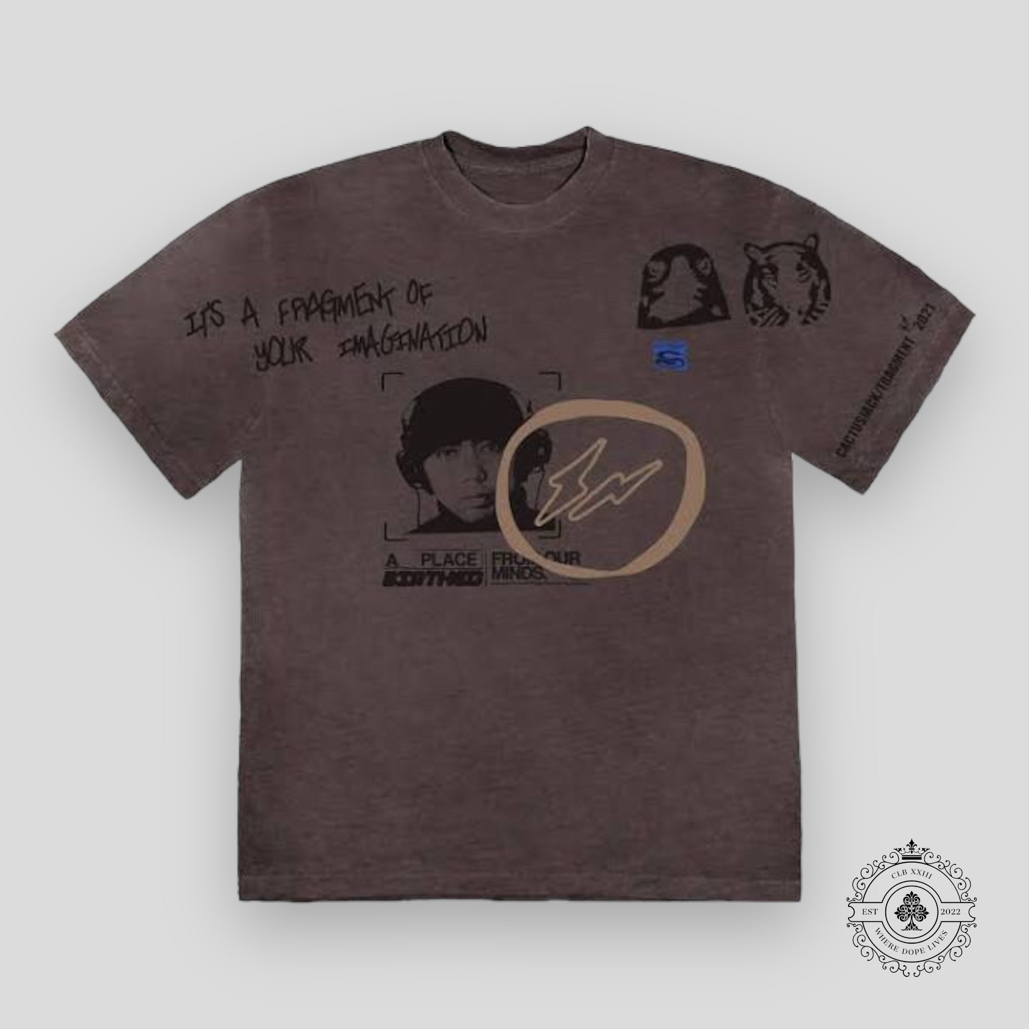Travis Scott Cactus Jack For Fragment Hiroshi Tee "Brown Pepper"