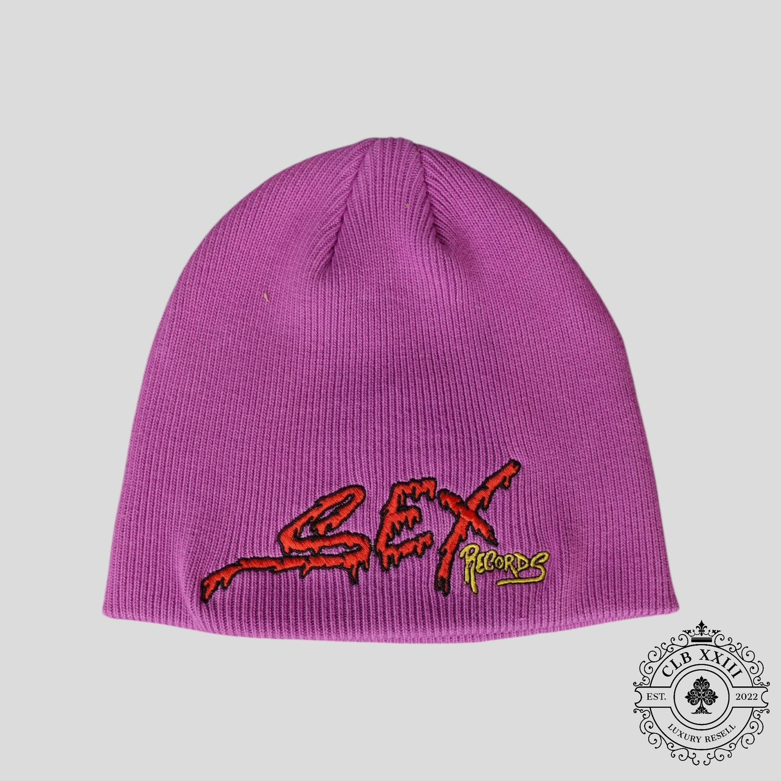 Matty Boy Sex Records Beanie in Purple