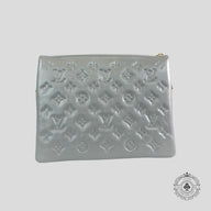 Louis Vuitton Coussin PM Handbag in Silver/Red