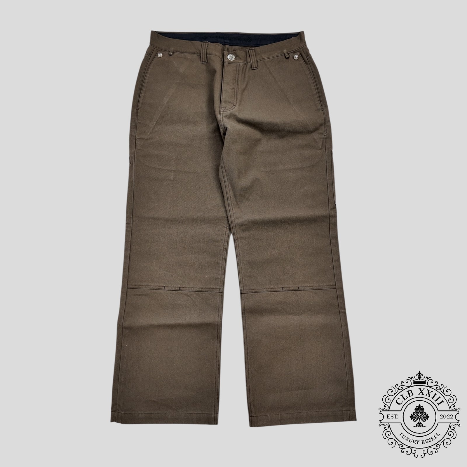 Chrome Hearts Double Knee Carpenter Pants in Brown