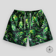 Bravest Studios Skully Shorts in Green