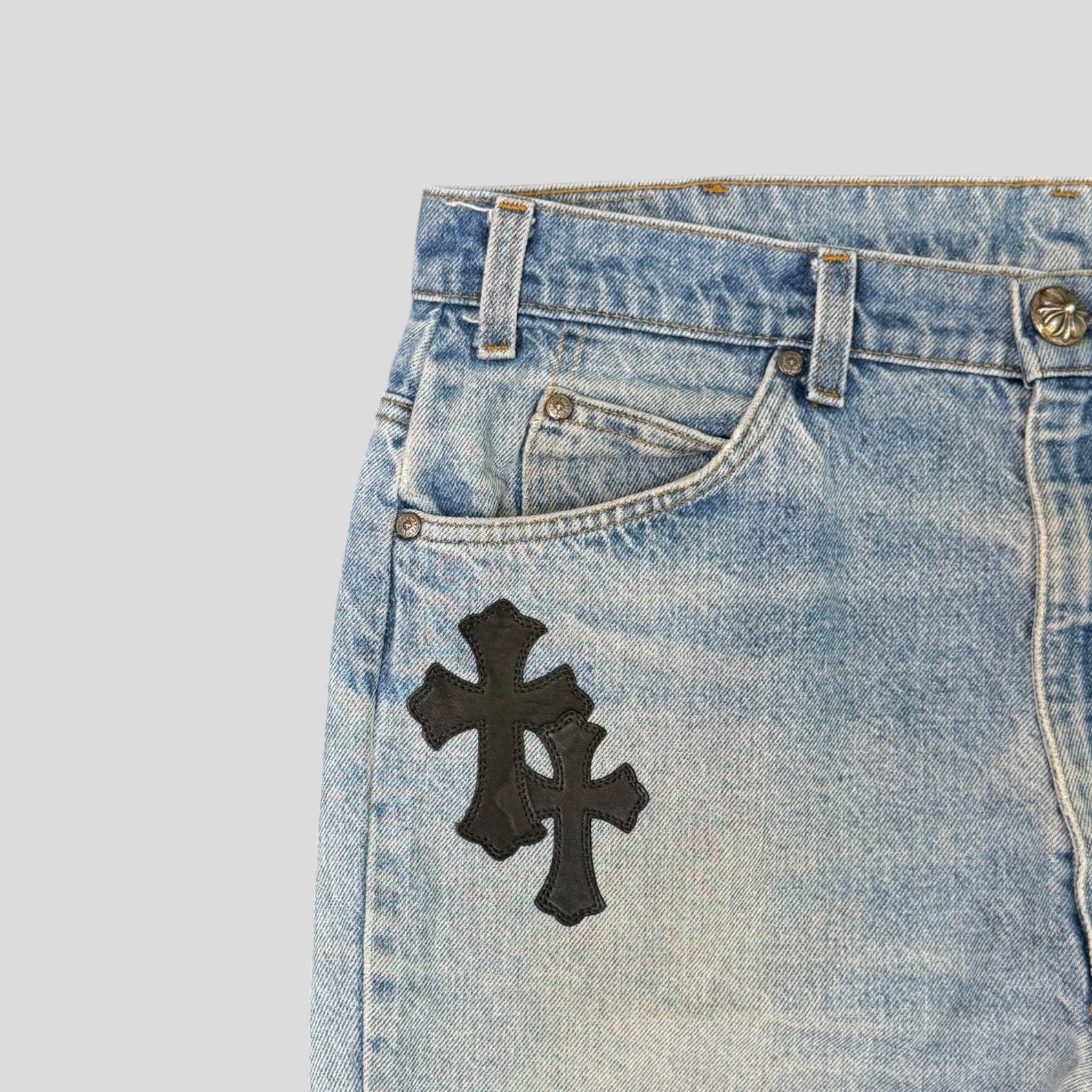 Chrome Hearts Cross Patch Jeans