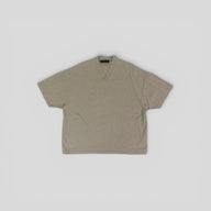 Fear of God Essentials V-Neck Tee in Heather Grey