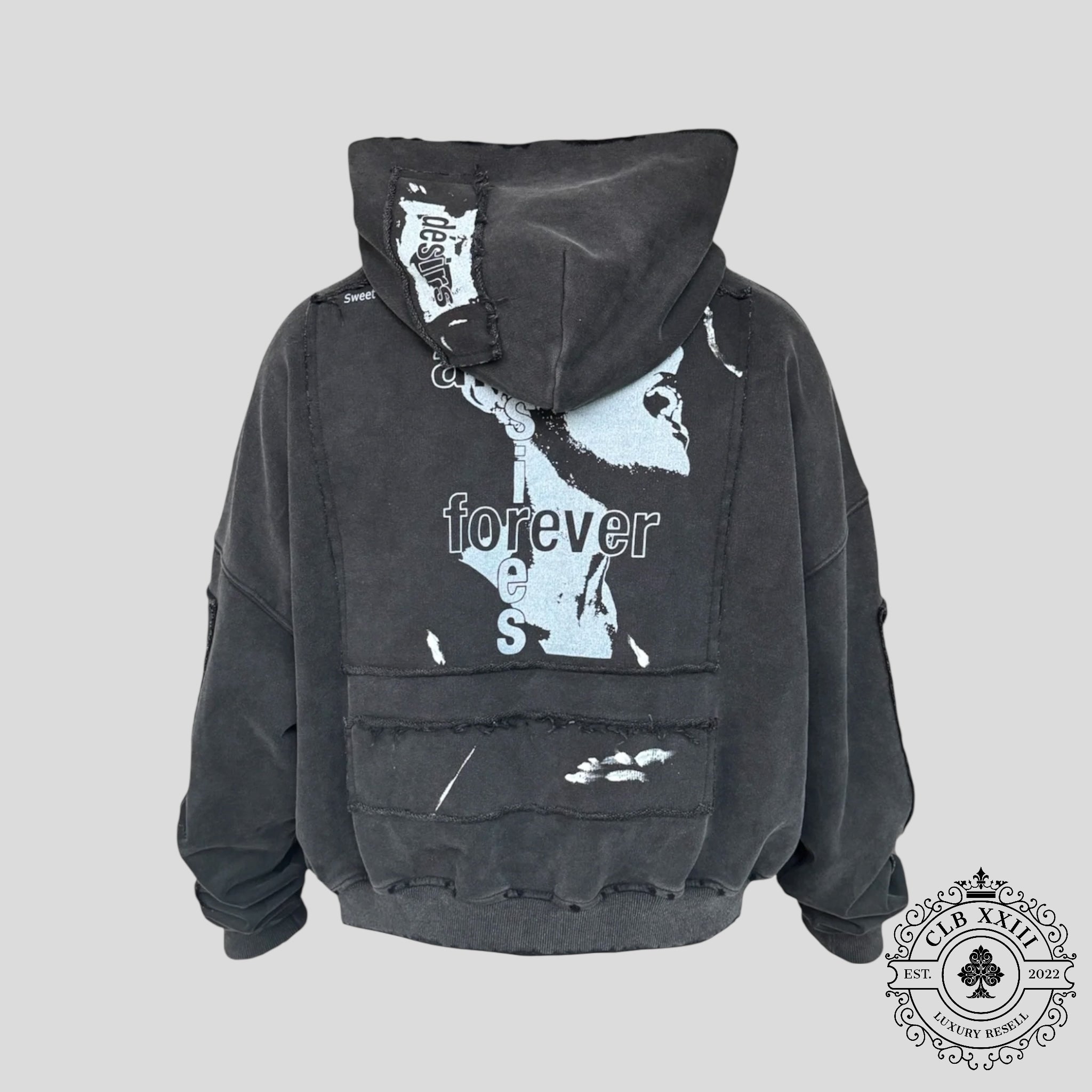 Matière De Désirs Encore Hoodie in Washed Black