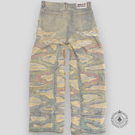 Who Decides War Multicolor Side Embroidery Denim