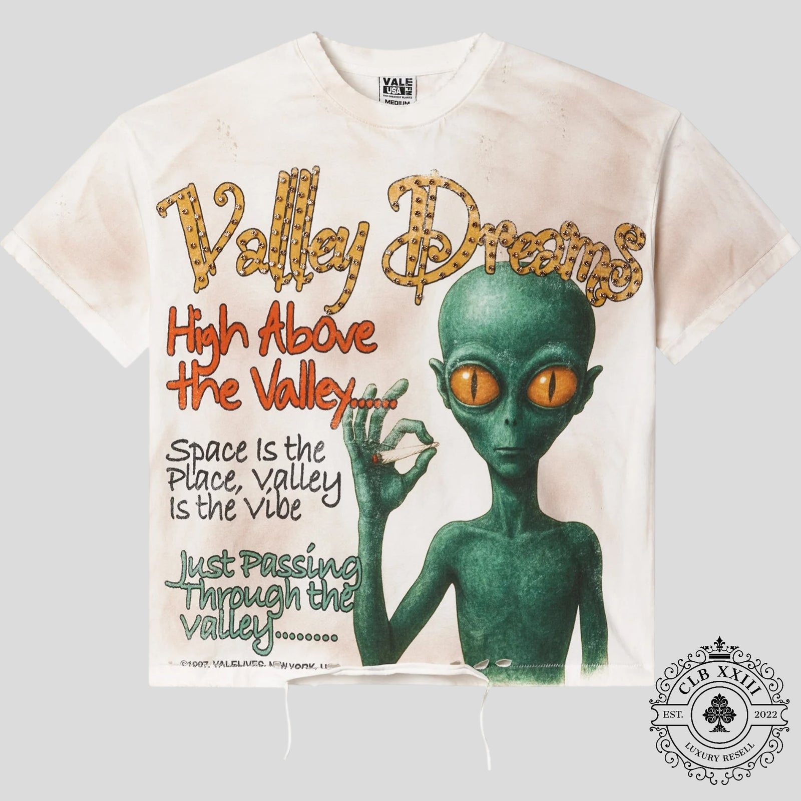Vale Area 14 Bling Tee in Off White