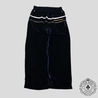 Chrome Hearts Y Not Velour Track Pants in Navy