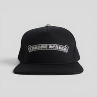 Chrome Hearts Scroll Logo Hat in Black