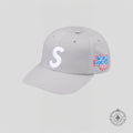 Supreme World Famous S Logo 6 Panel in Grey