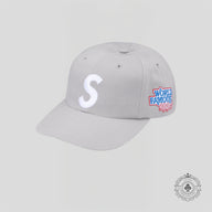 Supreme World Famous S Logo 6 Panel in Grey