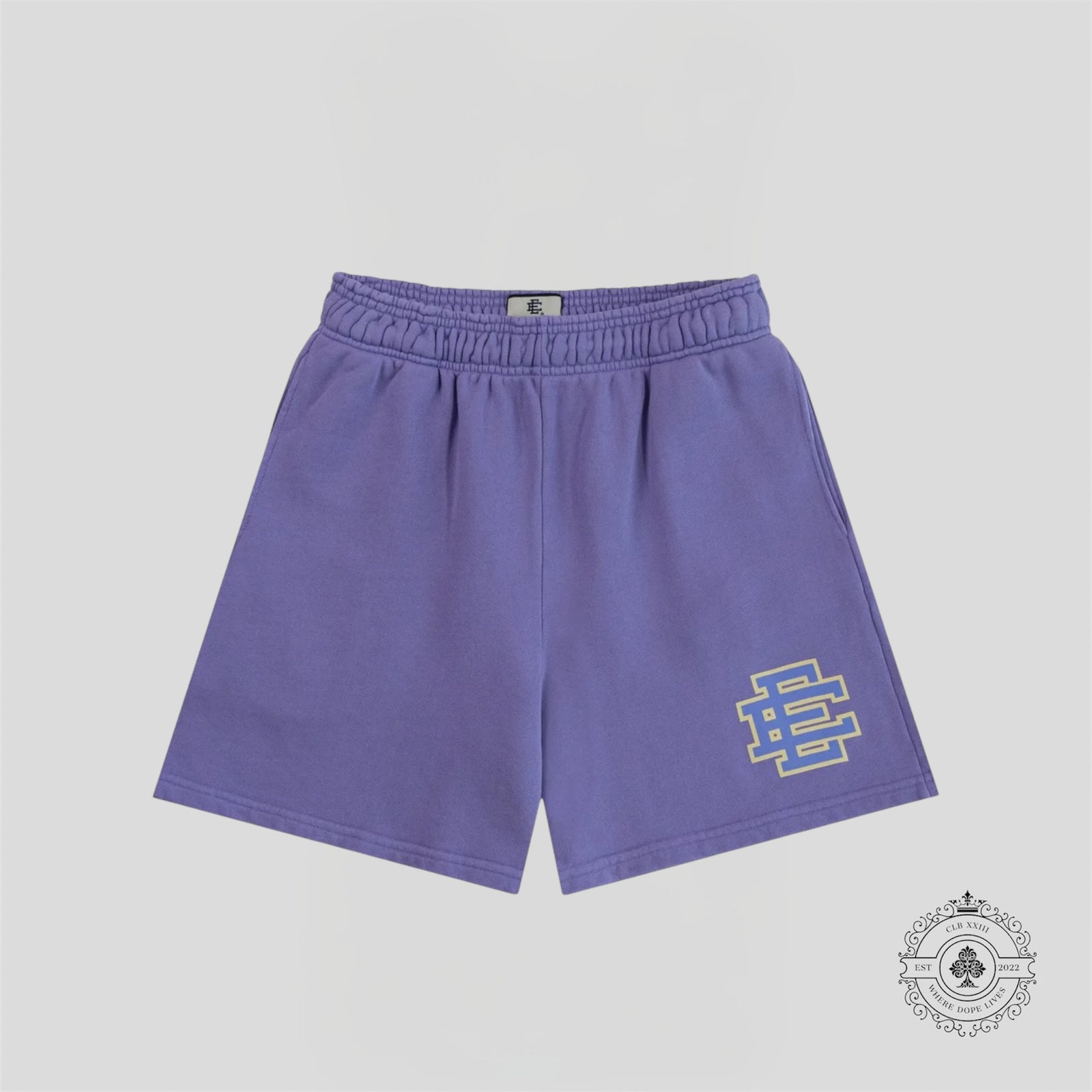 Eric Emanuel Core French Terry Sweatshorts in Purple