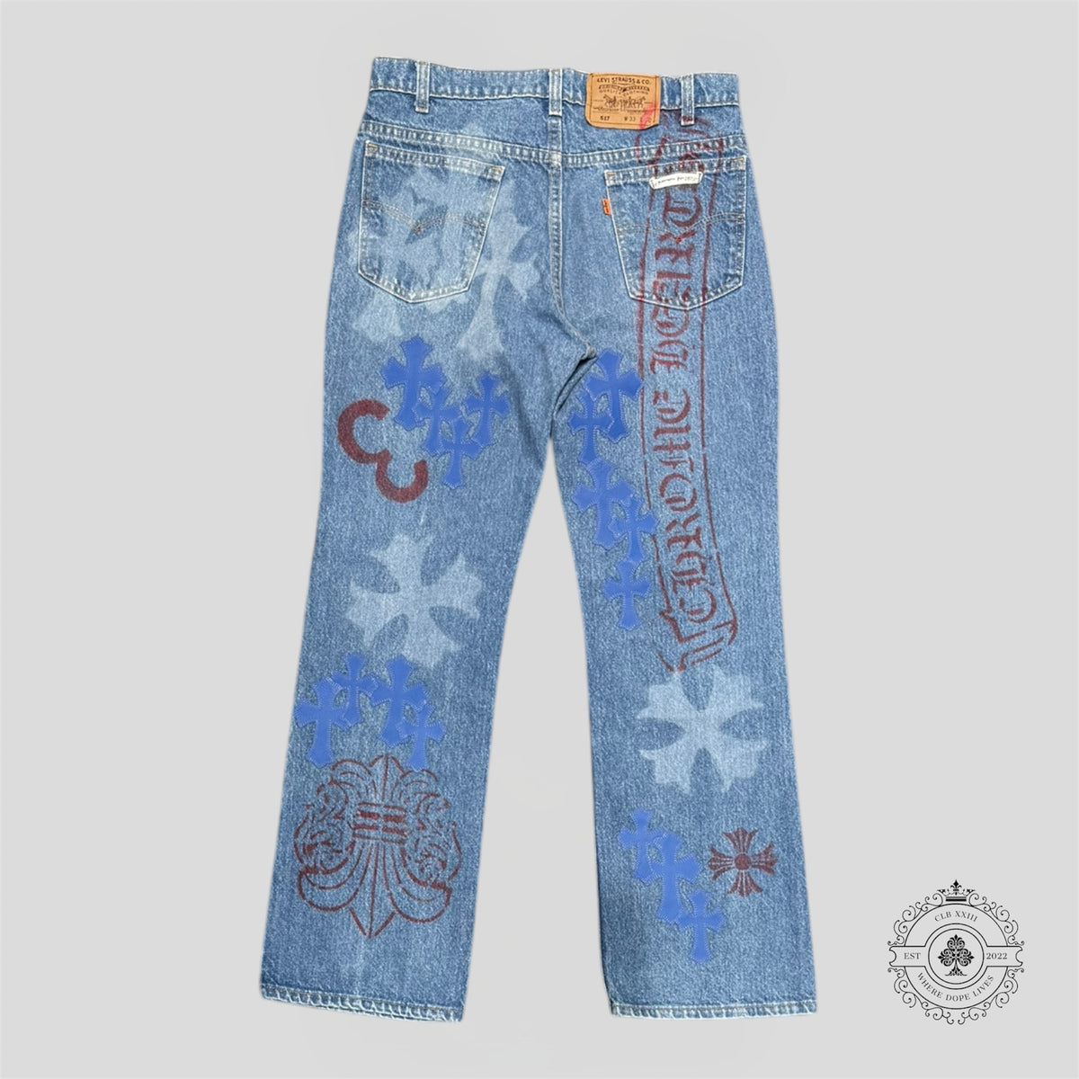 Chrome Hearts Stencil Jeans