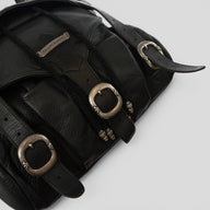 Chrome Hearts Fleur Patch Leather Gunslinger Backpack