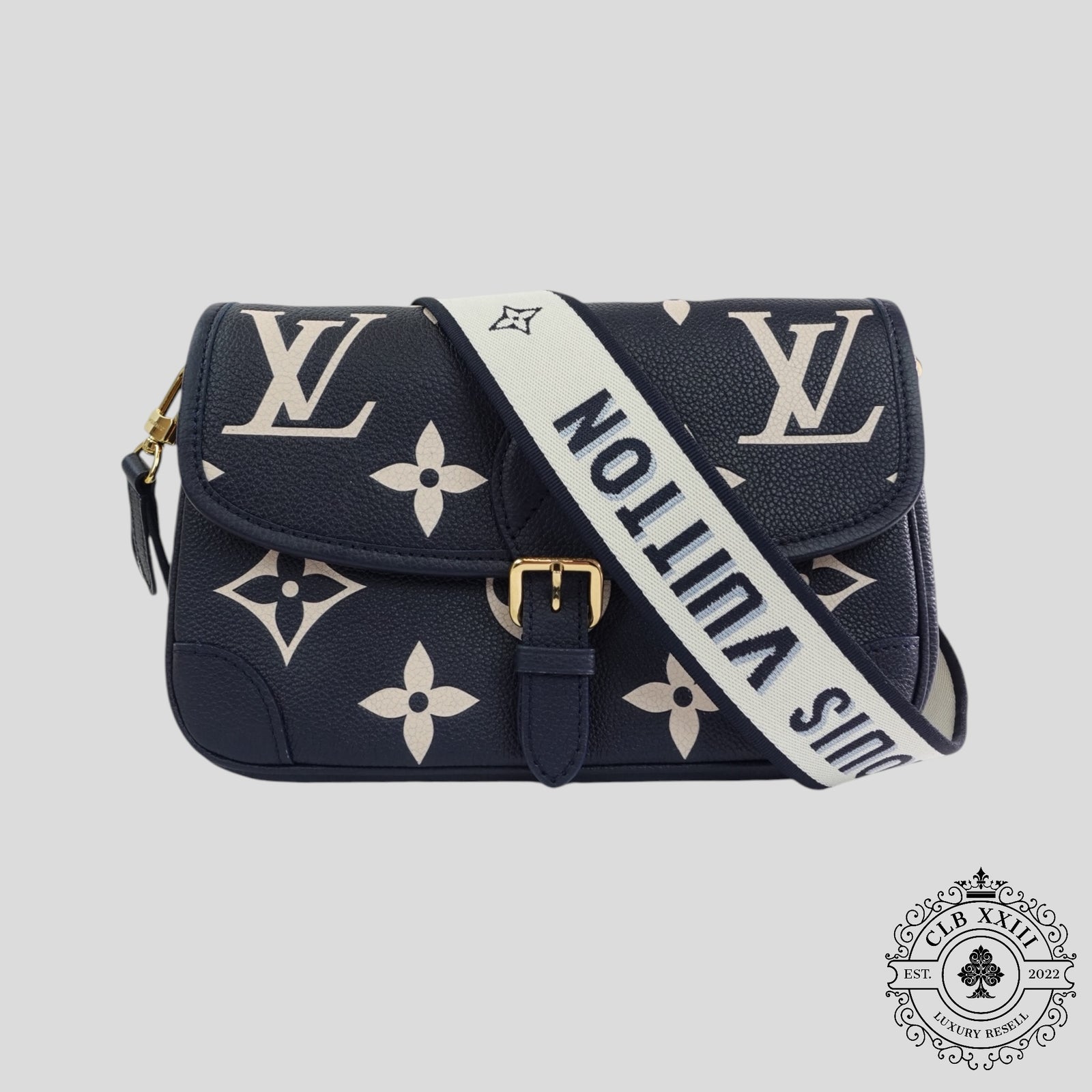 Louis Vuitton Empreinte Giant Monogram Diane Bag in Navy