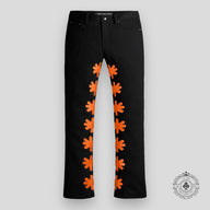 Lostshdws Dark Shdw Denim in Black / Orange