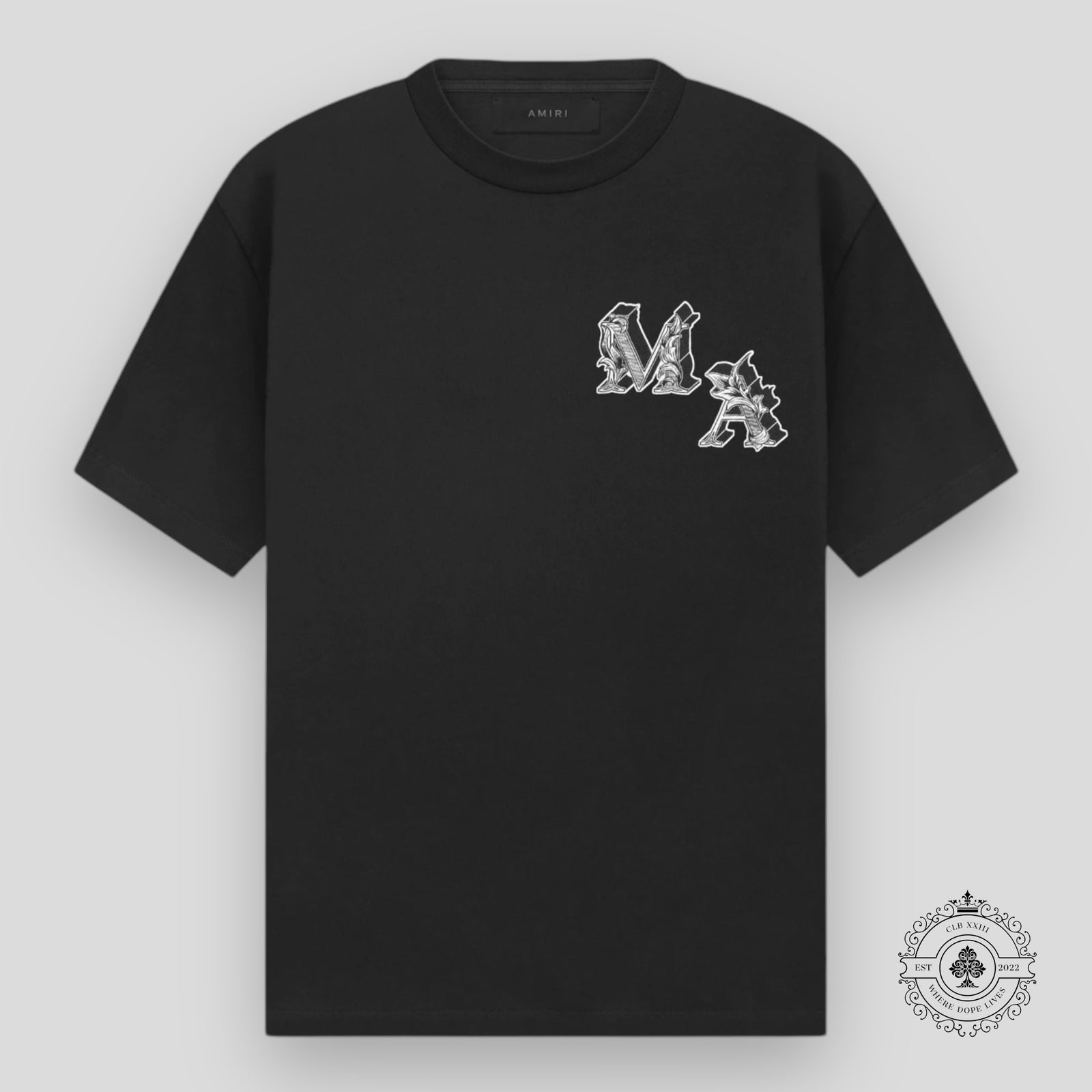 Amiri Angel Tee in Black