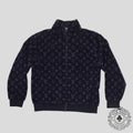 Louis Vuitton Monogram Fleece Jacket in Navy Blue