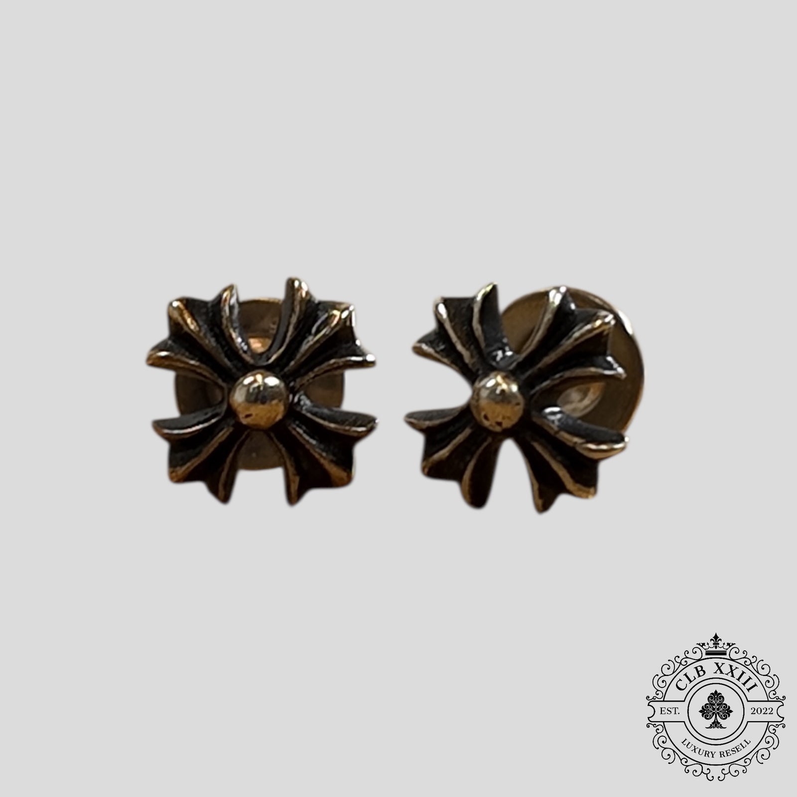 Chrome Hearts Plus Stud Earrings